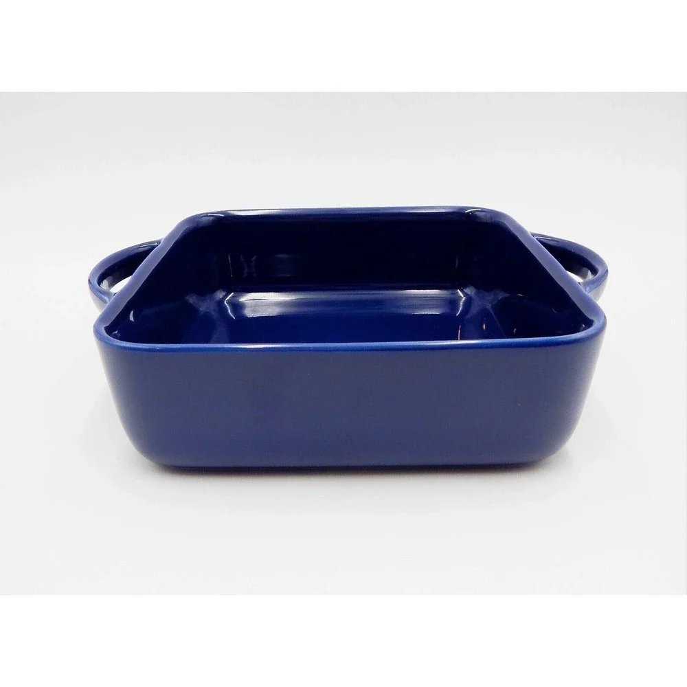 Williams Sonoma Blue Square Baker Ovenware 9x9 Made in Portugal
